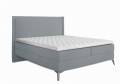 Łóżko kontynentalne Muse z pojemnikiem jasnoszare