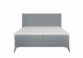 Łóżko kontynentalne Muse z pojemnikiem jasnoszare
