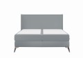 Łóżko kontynentalne Muse z pojemnikiem jasnoszare