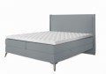 Łóżko kontynentalne Muse z pojemnikiem jasnoszare