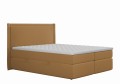 Łóżko kontynentalne Qbic z pojemnikiem karmel