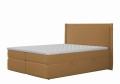 Łóżko kontynentalne Qbic z pojemnikiem karmel