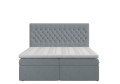 Łóżko kontynentalne Elegance z pojemnikiem jasnoszare