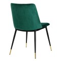 Welurowe krzesło Diego butelkowa zieleń