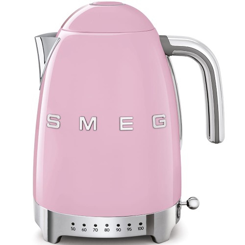 Czajnik SMEG różowy z regulacją temperatury 