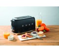 Toster na 4 kromki SMEG czarny podłużny 