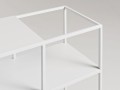 Konsola Senso Flower Metal biała 120x25