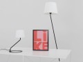 Lampa podłogowa Shade Floor biały klosz czarna podstawa