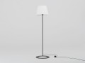 Lampa podłogowa Shade Floor biały klosz czarna podstawa