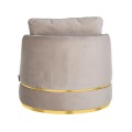Fotel obrotowy KYLIE KHAKI VELVET beżowy