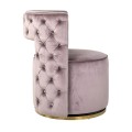 Fotel obrotowy JAMIE PINK VELVET