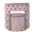Fotel obrotowy JAMIE PINK VELVET