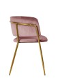 Krzesło Evia Gold różowe