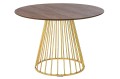 Stół Glam Walnut podstawa złota