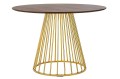 Stół Glam Walnut podstawa złota