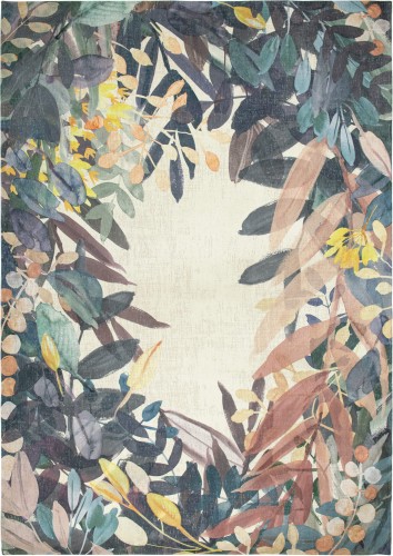 Nowoczesny dywan drukowany w kwiaty Estival Fresco