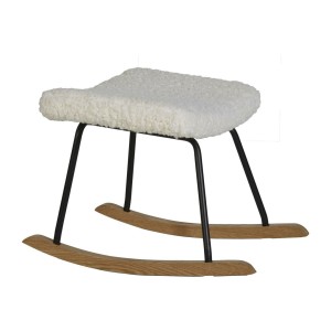 Podnóżek bujany QUAX De Luxe ecru baranek 