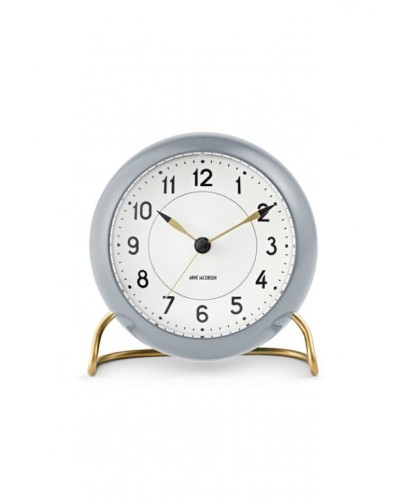 Arne Jacobsen zegar stołowy Station Grey