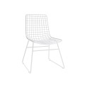 Krzesło metalowe Wire białe HKLiving