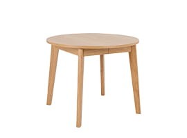 Stół jadalniany okrągły WOODYOU 95 cm rozkładany lity dąb
