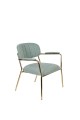 Fotel Jolien Arm złoty/ jasno zielony White Label Living
