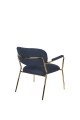 Fotel Jolien Arm złoty/ granatowy White Label Living