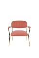 Fotel Jolien Arm złoty/ różowy White Label Living