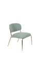 Fotel Jolien złoty/ jasno zielony White Label Living