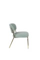 Fotel Jolien złoty/ jasno zielony White Label Living
