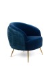 Fotel Lounge So Curvey niebieski Bold Monkey
