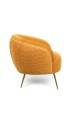 Fotel Lounge So Curvey musztardowy Bold Monkey