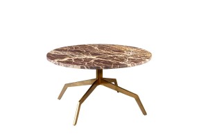 Stolik kawowy Maral L czerwony marmur