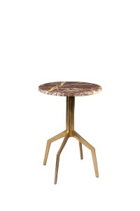 Stolik kawowy Maral czerwony marmur