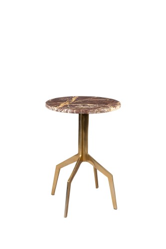 Stolik kawowy Maral czerwony marmur