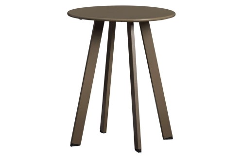 Oliwkowy metalowy stolik kawowy Fer 40cm Wood 