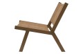 Fotel Puk armchair aluminiowy naturalny Wood