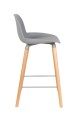 Stołek barowy Albert Kuip jasnoszary