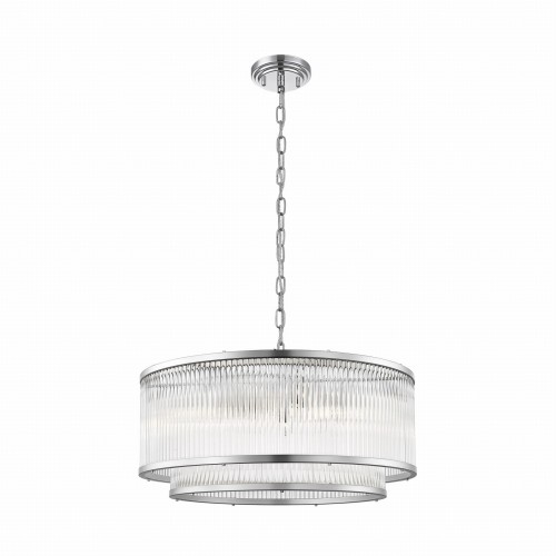 Okrągła lampa wisząca Sergio chrom