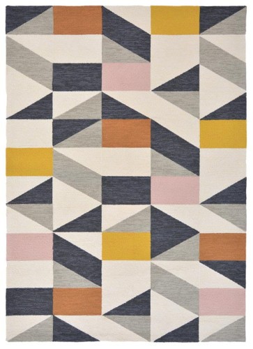 Kolorowy Dywan zewnętrzny w geometryczny Wzór NUEVO 