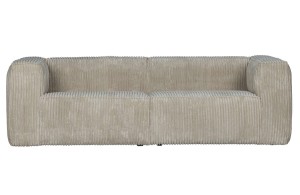 Sofa 3,5 osobowa w sztruksowej tapicerce Bean natural