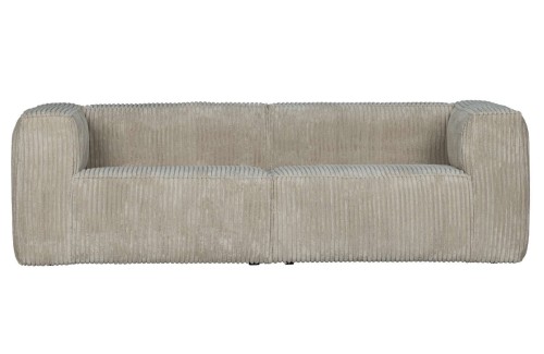 Sofa 3,5 osobowa w sztruksowej tapicerce Bean natural