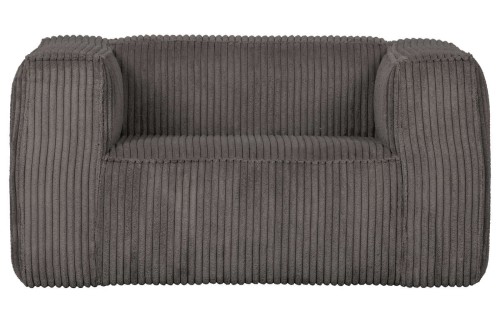 Fotel w sztruksowej tkaninie Bean terazzo ciemnoszary