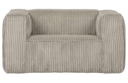 Fotel w sztruksowej tkaninie Bean natural