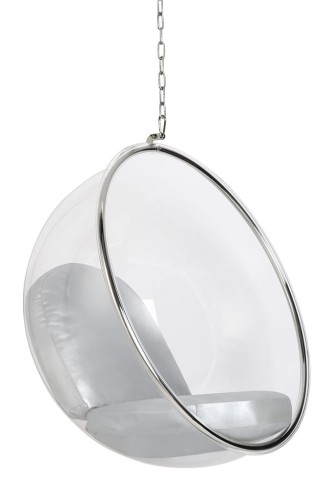 Fotel wiszący Bańka poduszka ekoskóra różne kolory