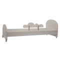 Łóżko dziecięce 200 cm beżowe Chmurka