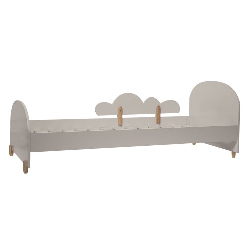 Łóżko dziecięce 200 cm beżowe Chmurka