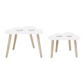 Zestaw 2 stolików dziecięcych Chmurki