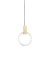 Lampa wisząca Hopp Disc 3 antyczny mosiądz