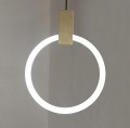 Lampa wisząca Hopp Disc 3 antyczny mosiądz