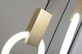 Lampa wisząca Hopp Disc 3 antyczny mosiądz